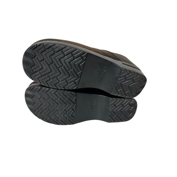 Dansko Professional Antique Brown/Black Leather Clogs Size 40 Brown 206-780202 - Picture 9 of 13